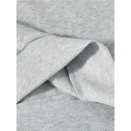 Women'S Cozy Crew Neck Sweatshirt with Vibrant Fox & Floral Print - Casual Long Sleeve Pullover for Fall & Winter, Soft Polyester Blend, Machine Washable, Allseason Apparel | Vibrant Print Top | Polyester Blend, Fox Sweatshirt